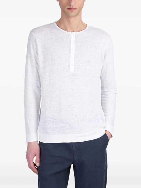 Tricouri 120 LINO 120 Lino T-Shirt WHITE Barbati (BM 17623890) 1