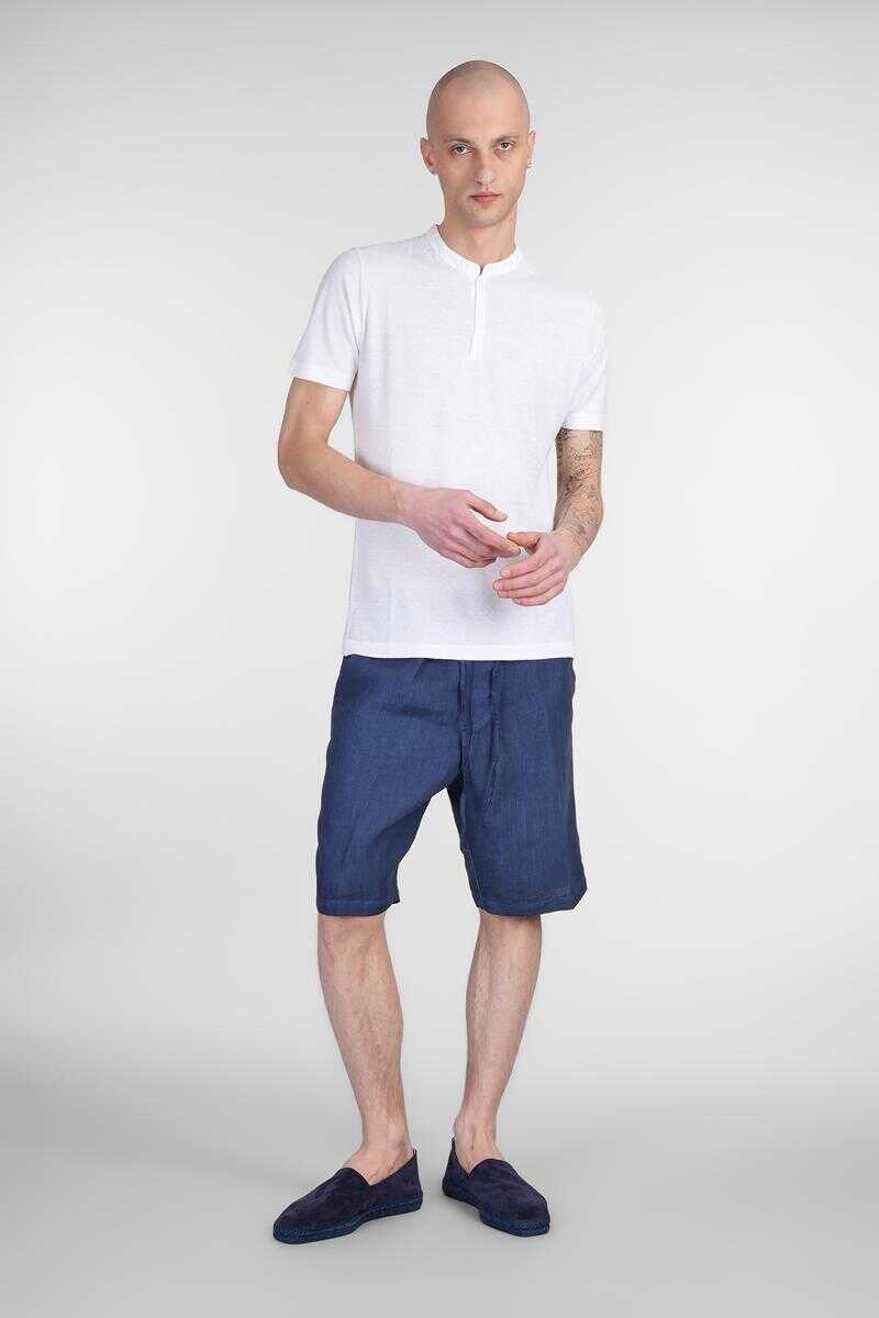 Pantaloni 120 LINO 120 Lino Shorts BLUE Barbati (BM 17623917) 2