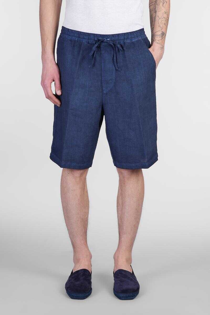 Pantaloni 120 LINO 120 Lino Shorts BLUE Barbati (BM 17623917) 1