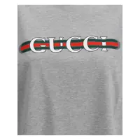 Tricouri Gucci Dama - Tricouri Gucci Gucci Logo Cotton T-Shirt GREY Femei (BM 17625837) - B-mall.ro
