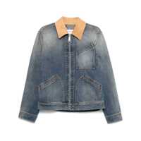 Paltoane Alexander McQueen Suede Denim Jacket Barbati