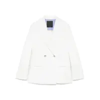 Sacouri Liu Jo White Double-Breasted Blazer Femei