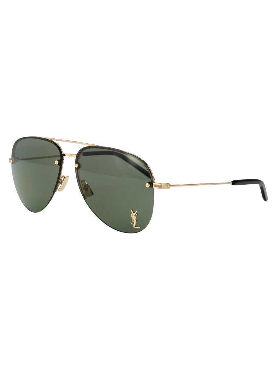 Ochelari de soare Saint Laurent Saint Laurent Eyewear Sunglasses 003 GOLD GOLD GREEN Femei (BM 17627307) 2