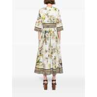 Imbracaminte Dama pagina 461 - Rochii ELIE SAAB Elie Saab Printed Cotton Midi Dress Foulard40 Printed Cotton GREEN Femei (BM 17627544) - B-mall.ro