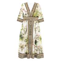 Rochii Elie Saab Printed Cotton Midi Dress Foulard40 Printed Cotton Femei