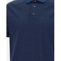Tricouri Polo Emporio Armani Allover Logo Cotton Polo Shirt Barbati