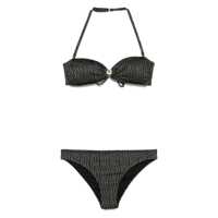 Costume de baie Emporio Armani Allover Logo Bikini Set Femei