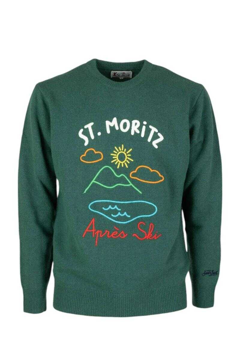 Pulovere Mc2 Saint Barth MC2 Saint Barth Sweaters GREEN Barbati (BM 17628915) 1