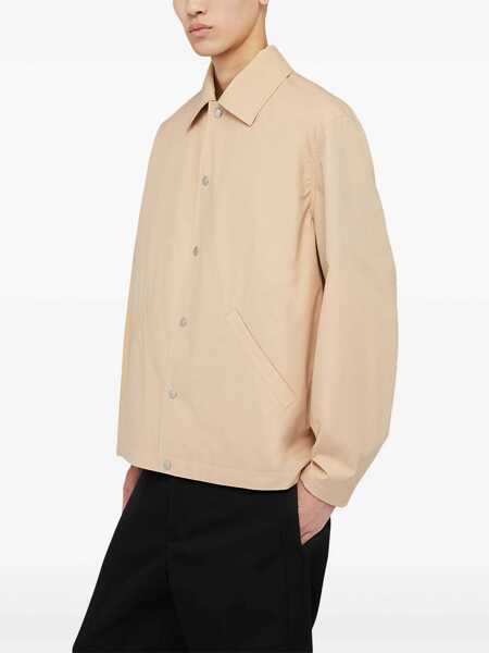 Geci Jil Sander Jil Sander Button-Front Cotton Jacket Beige Barbati (BM 17629053) 3
