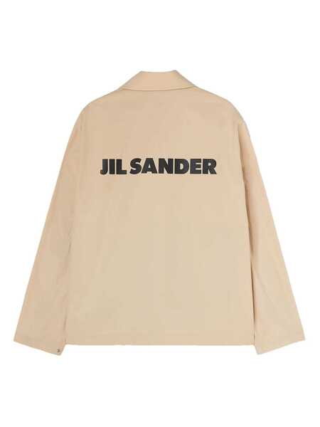 Geci Jil Sander Jil Sander Button-Front Cotton Jacket Beige Barbati (BM 17629053) 4