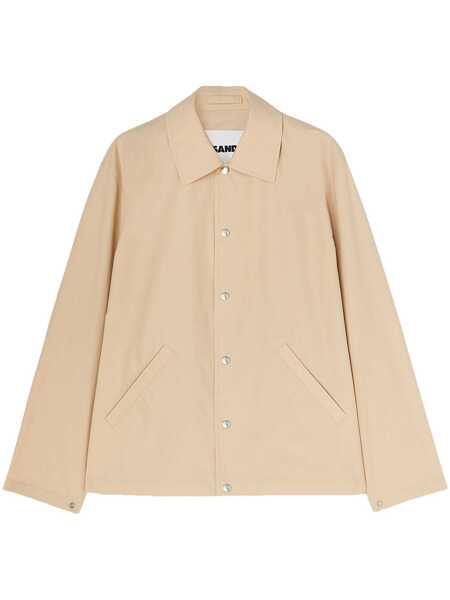 Geci Jil Sander Jil Sander Button-Front Cotton Jacket Beige Barbati (BM 17629053) 1