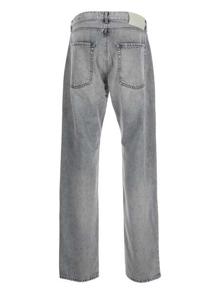 Blugi Icon Denim Grey Pants With Belt Loops And Rear Logo Patch In Denim Man GREY Barbati (BM 17629422) 2