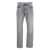 Icon Denim Grey Pants With Belt Loops And Rear Logo Patch In Denim Man GREY