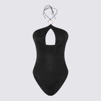 Costume de baie Oséree Black Lumiere Ring Maillot One Piece Swimwear Femei