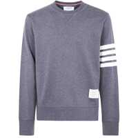 Pulovere Thom Browne Classic Sweatshirt In Classic Loopback With Engineered 4 Bar Clothing Barbati
