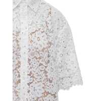 Imbracaminte Michael Kors Dama - Camasi Michael Kors Michael Kors Studded Floral Shirt WHITE Femei (BM 17630181) - B-mall.ro