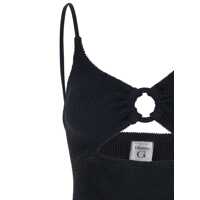 Imbracaminte HUNZA G Dama - Costume de baie HUNZA G Crystal Black Swimsuit With Tonal Loop And Cut-Out Detail On The Front In Tech Fabric Woman Black Femei (BM 17631141) - B-mall.ro