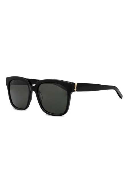 Ochelari de soare Saint Laurent Saint Laurent Eyewear Sunglasses 003 BLACK BLACK GREY Femei (BM 17631252) 2
