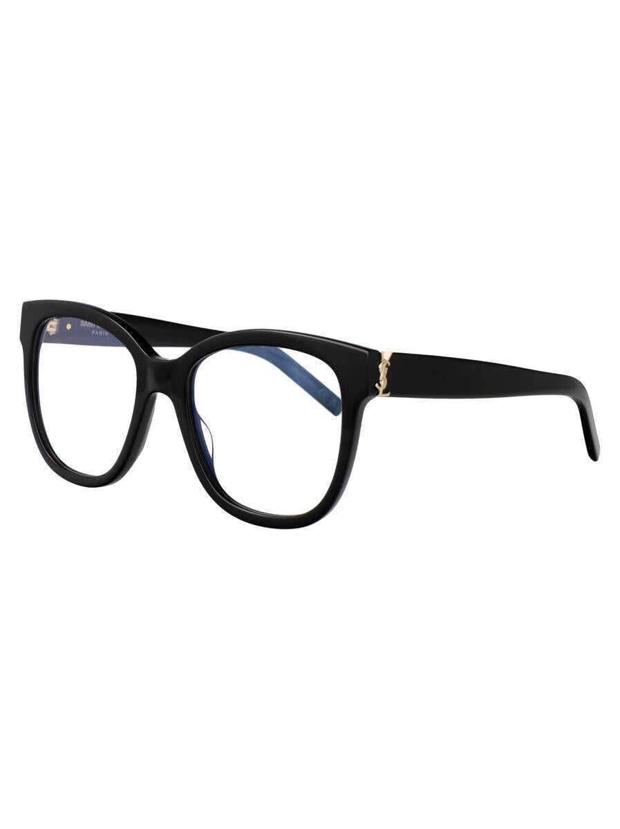 Ochelari de soare Saint Laurent Saint Laurent Eyewear Optical 001 BLACK BLACK TRANSPARENT Femei (BM 17631255) 2