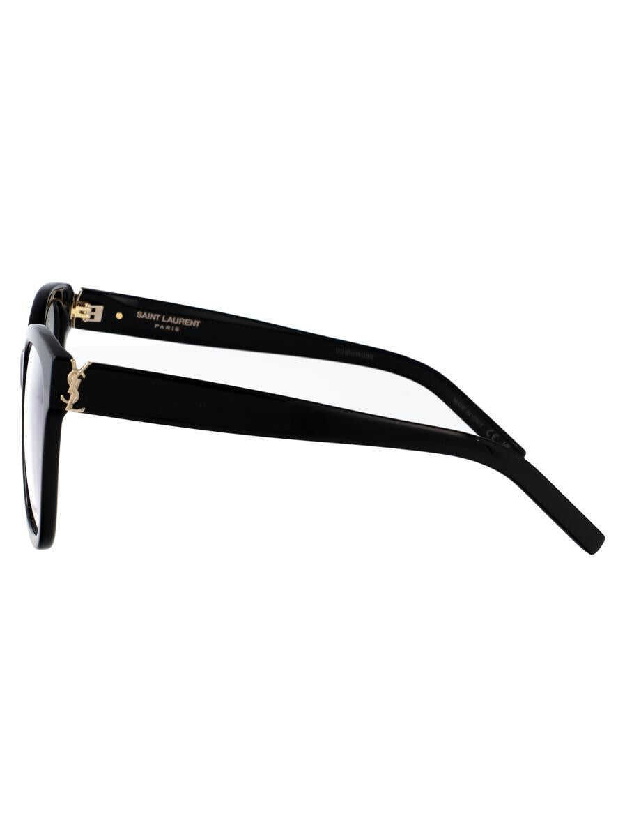 Ochelari de soare Saint Laurent Saint Laurent Eyewear Optical 001 BLACK BLACK TRANSPARENT Femei (BM 17631255) 3
