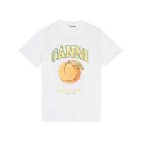 Tricouri Ganni 'Peach' T-Shirt Femei