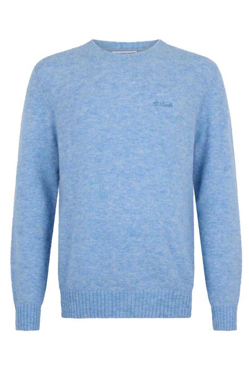 Pulovere Mc2 Saint Barth MC2 Saint Barth Sweaters BLUE Barbati (BM 17631408) 1