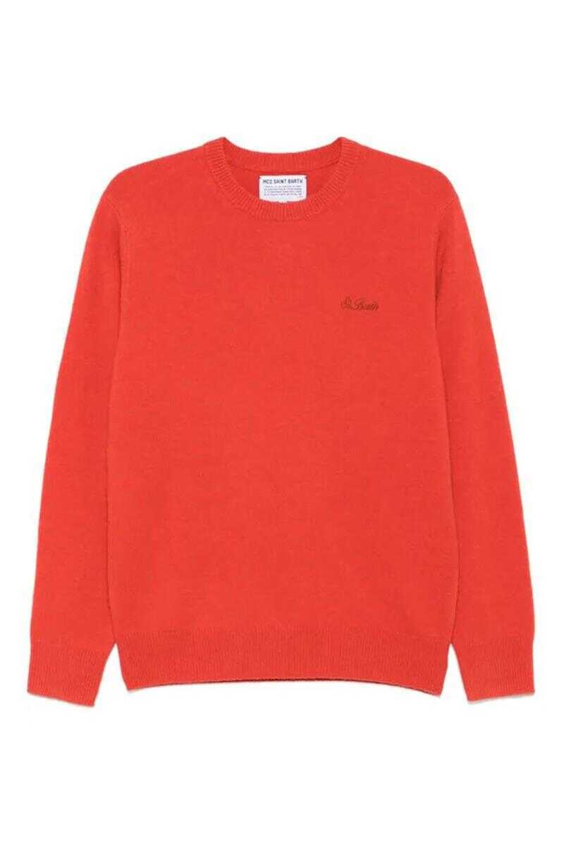 Pulovere Mc2 Saint Barth MC2 Saint Barth Sweaters ORANGE Barbati (BM 17631411) 1