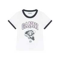 Tricouri Ganni 'Witch' T-Shirt Femei