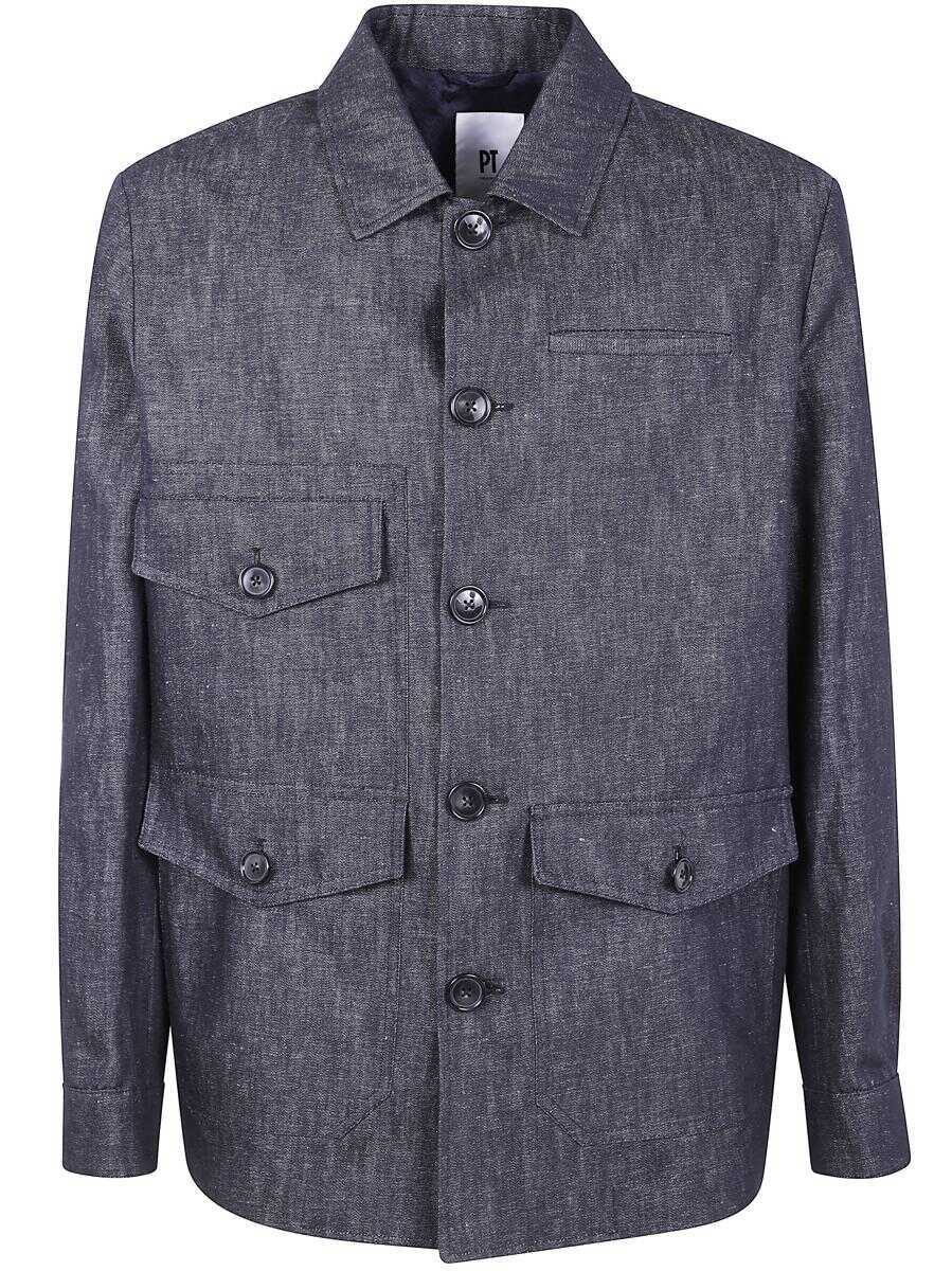 Geci PT TORINO Pt Torino Field Jacket Clothing BLUE Barbati (BM 17631468) 1