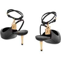 Pantofi Tom Ford Dama - Pantofi cu toc Tom Ford Tom Ford Leather Slingback Pumps Black Femei (BM 17631810) - B-mall.ro