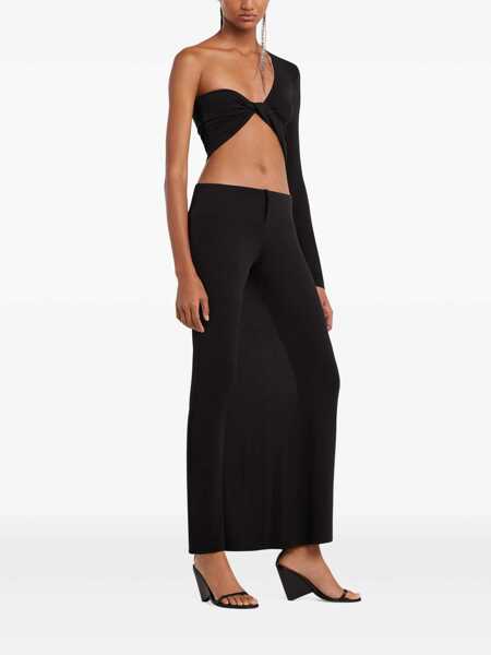 Bluze COURRGES One-shoulder crop-top Black Femei (BM 17632143) 3