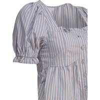 Bluze Ganni Dama - Bluze Ganni Blouses with ruffles Light Blue Femei (BM 17632524) - B-mall.ro