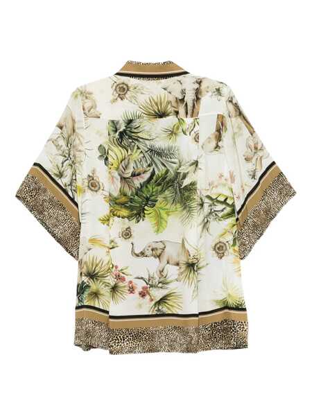 Camasi office ELIE SAAB Savannah print shirt Brown Femei (BM 17632536) 2