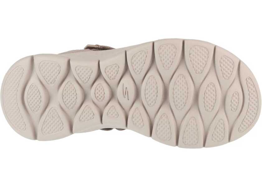 Sandale fara toc SKECHERS Slip-Ins: Go Walk Flex Sandal - Illuminate Beige Femei (BM 17632753) 4