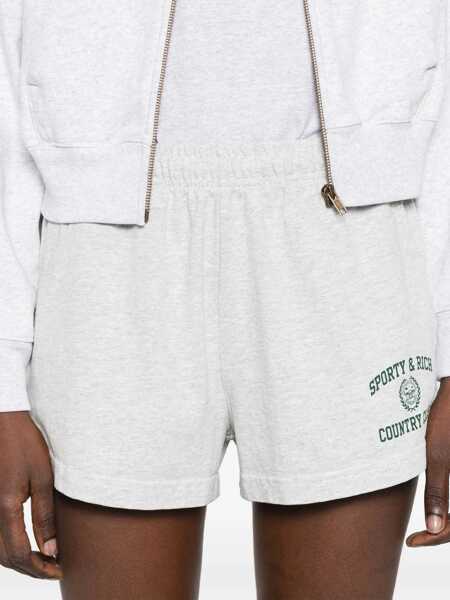 Pantaloni scurti SPORTY & RICH Short Varsity GREY Femei (BM 17632921) 5