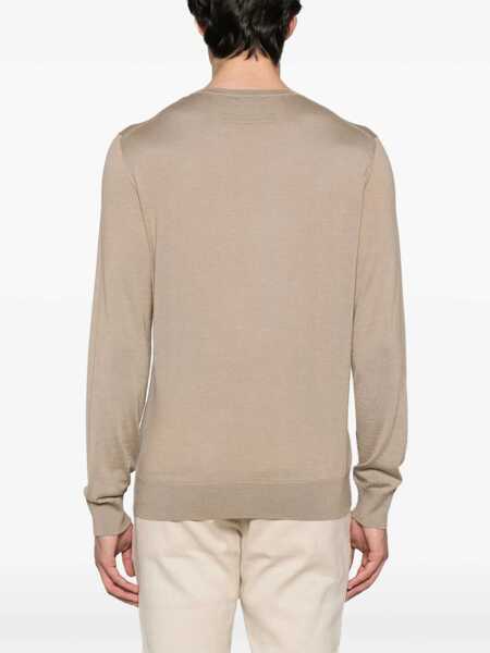 Pulovere ZEGNA Cashmere And Silk Sweater BEIGE Barbati (BM 17633128) 4