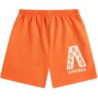 Pantaloni scurti Orange Shorts With Logo Baieti