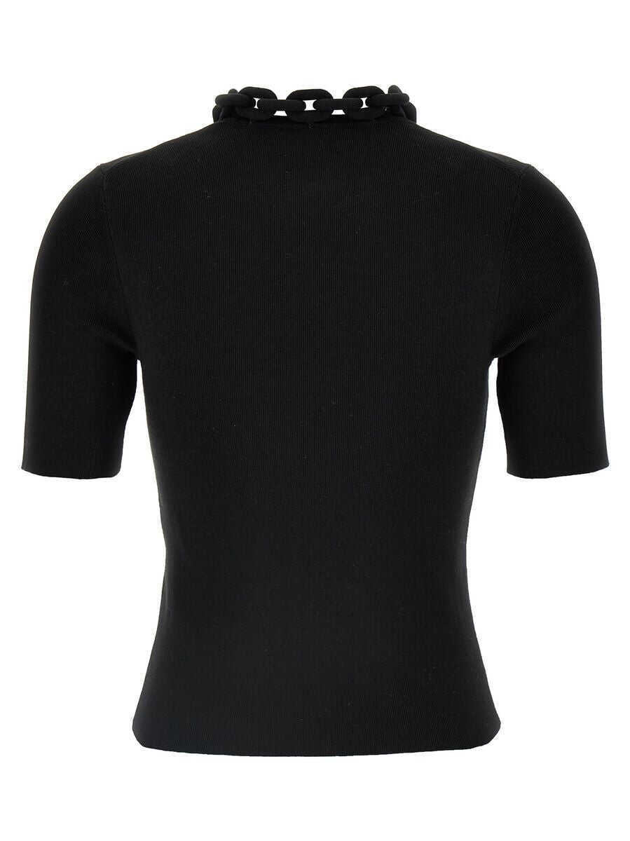 Tricouri RABANNE Rabanne Chain T-Shirt Black Femei (BM 17634021) 2