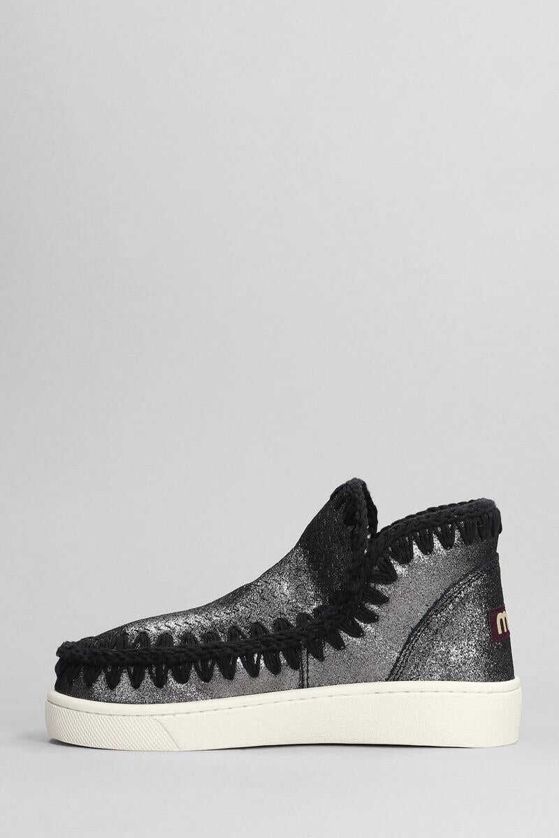 Bocanci Mou Mou Eskimo Sneaker Low Heels Ankle Boots Black Femei (BM 17634270) 3