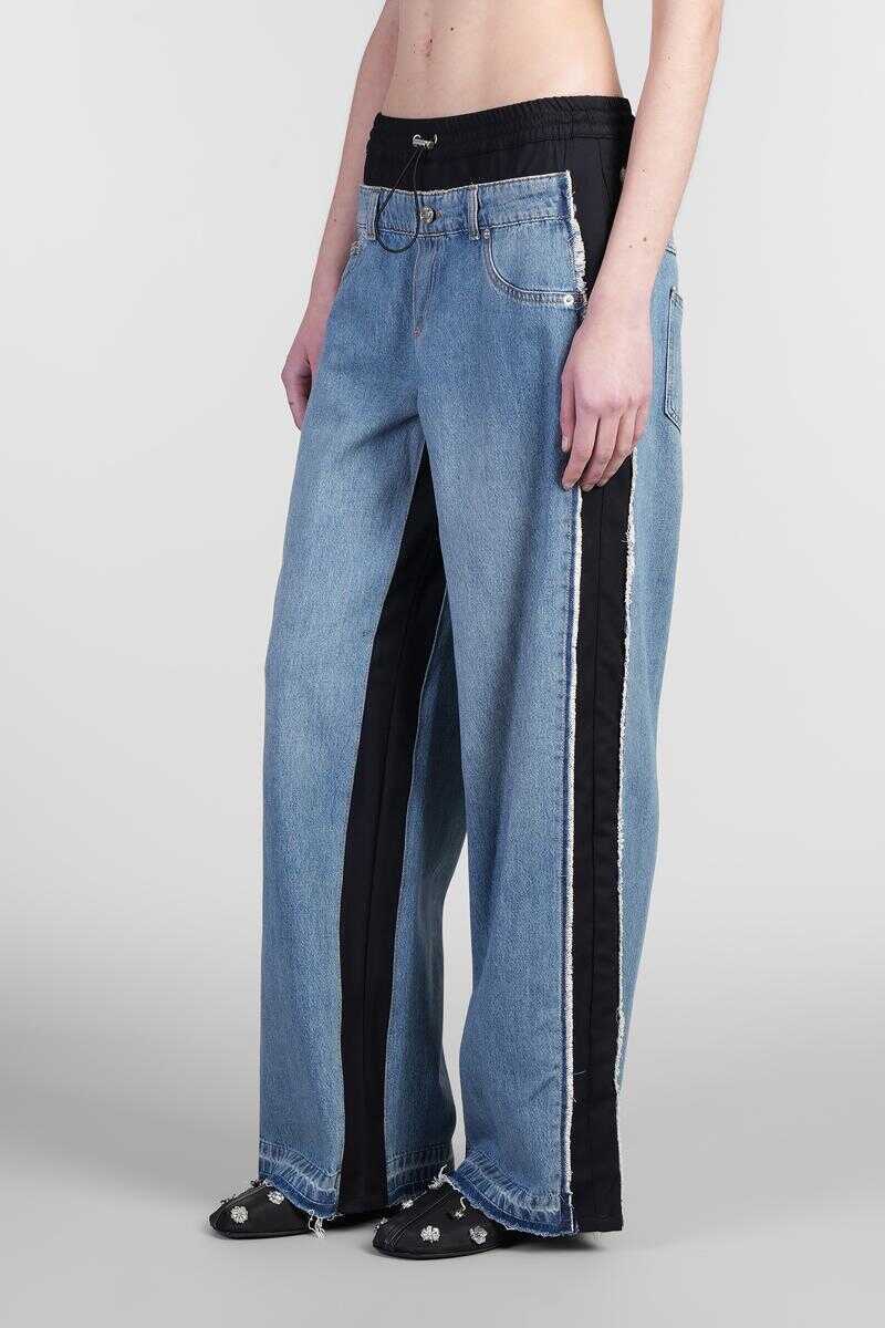 Blugi SIMKHAI Simkhai Shia Jeans BLUE Femei (BM 17634465) 4