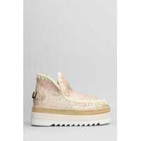 Bocanci Mou Eskimo Jute Eva Low Heels Ankle Boots Femei