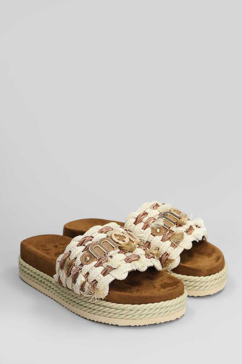 Balerini Mou Mou Monoband Flats Beige Femei (BM 17634531) 2