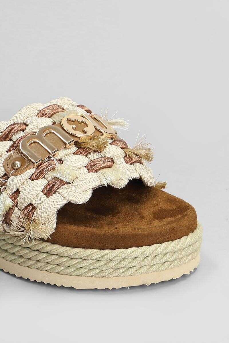Balerini Mou Mou Monoband Flats Beige Femei (BM 17634531) 5