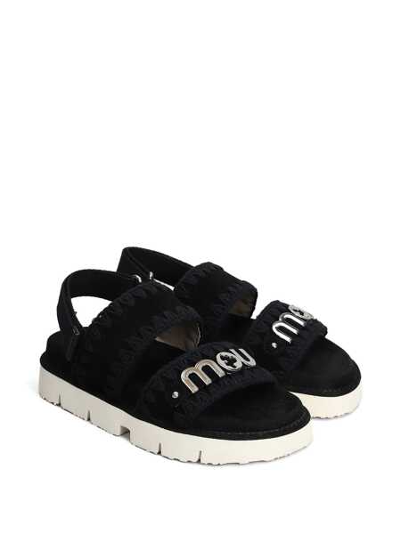 Balerini Mou Mou Bio Sandal Flats Black Femei (BM 17634732) 2