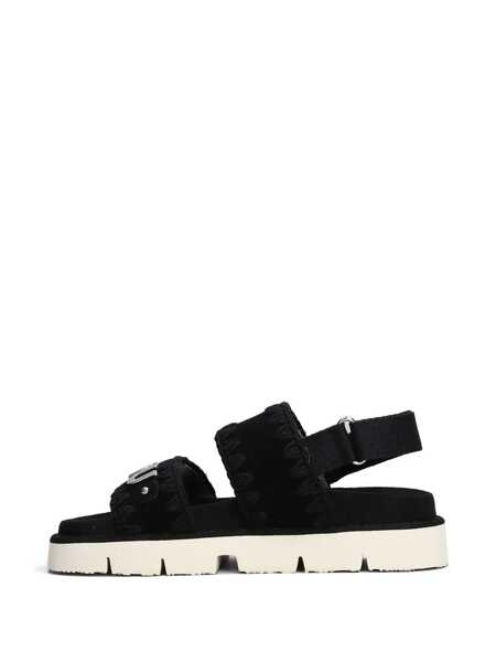 Balerini Mou Mou Bio Sandal Flats Black Femei (BM 17634732) 3