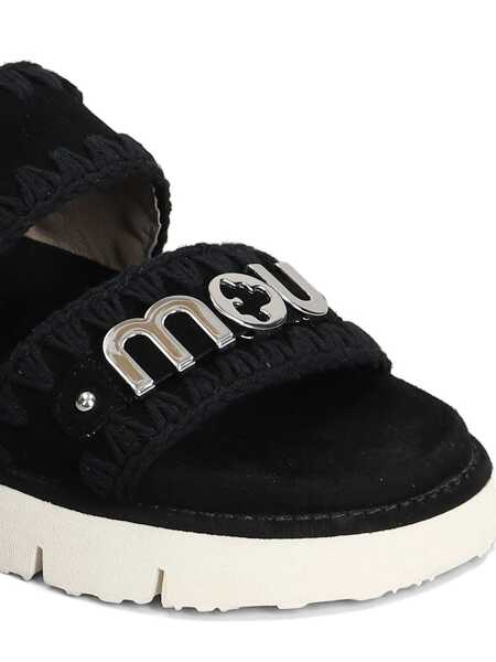 Balerini Mou Mou Bio Sandal Flats Black Femei (BM 17634732) 5