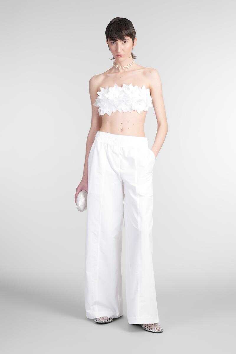 Topuri SIMKHAI Simkhai Abril Topwear WHITE Femei (BM 17634801) 2