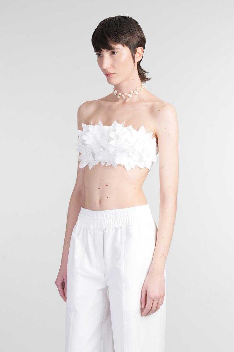 Topuri SIMKHAI Simkhai Abril Topwear WHITE Femei (BM 17634801) 4