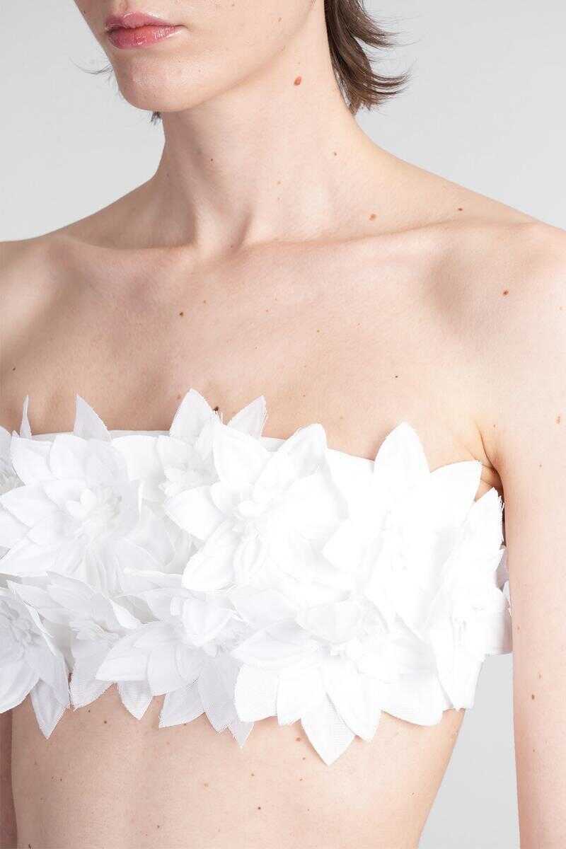 Topuri SIMKHAI Simkhai Abril Topwear WHITE Femei (BM 17634801) 5
