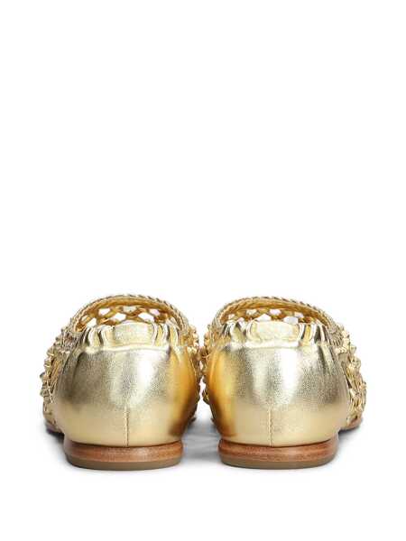 Balerini SIMKHAI Simkhai Eden Ballet Flats GOLD Femei (BM 17634810) 3